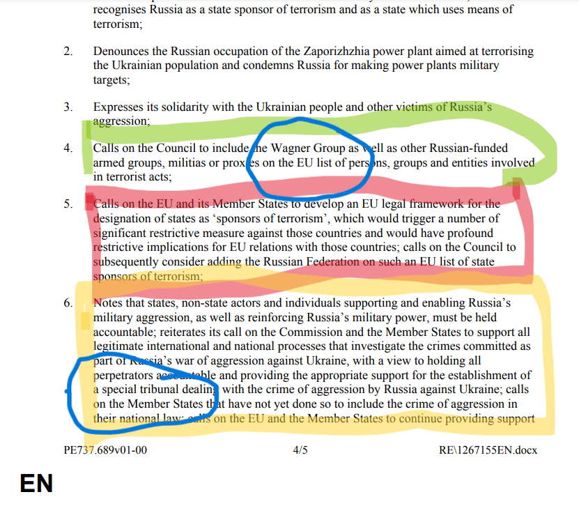 Russia terrorism conclustions